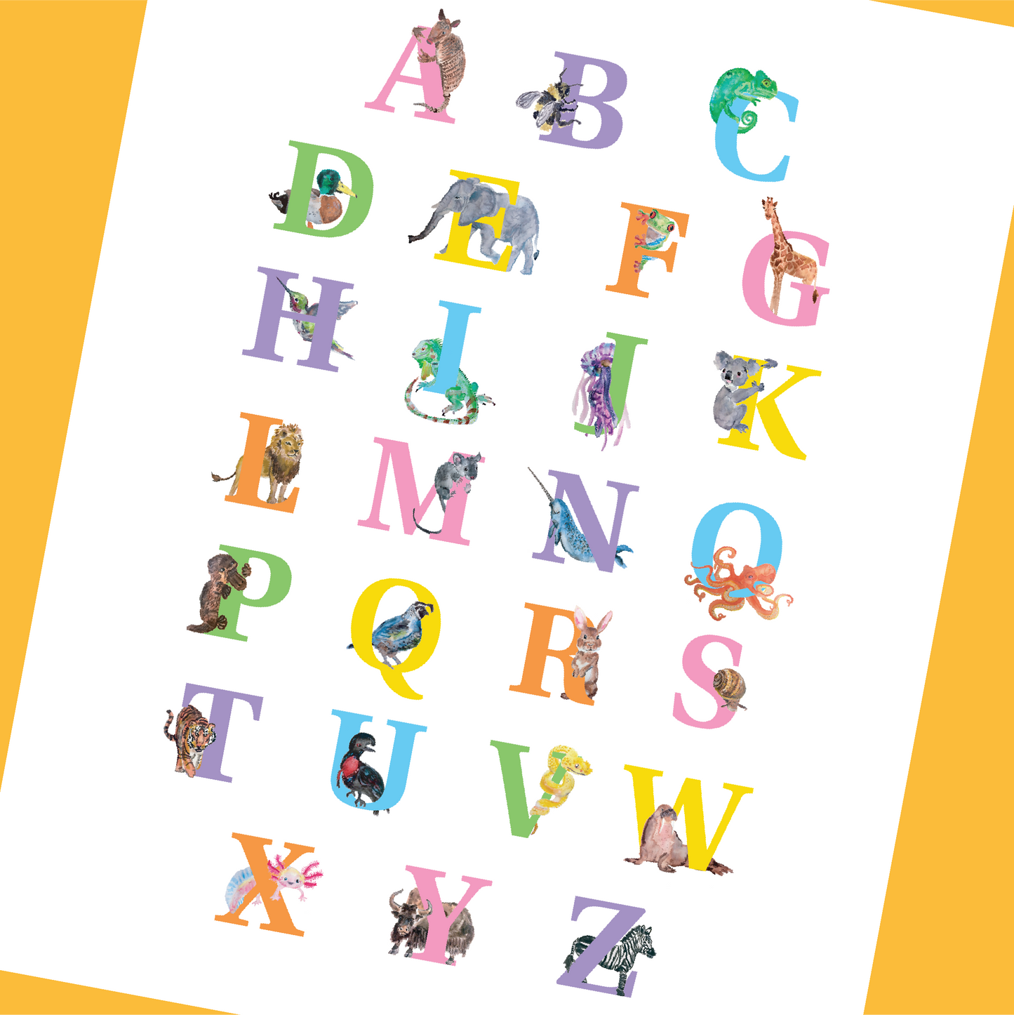 A to Zoo Print