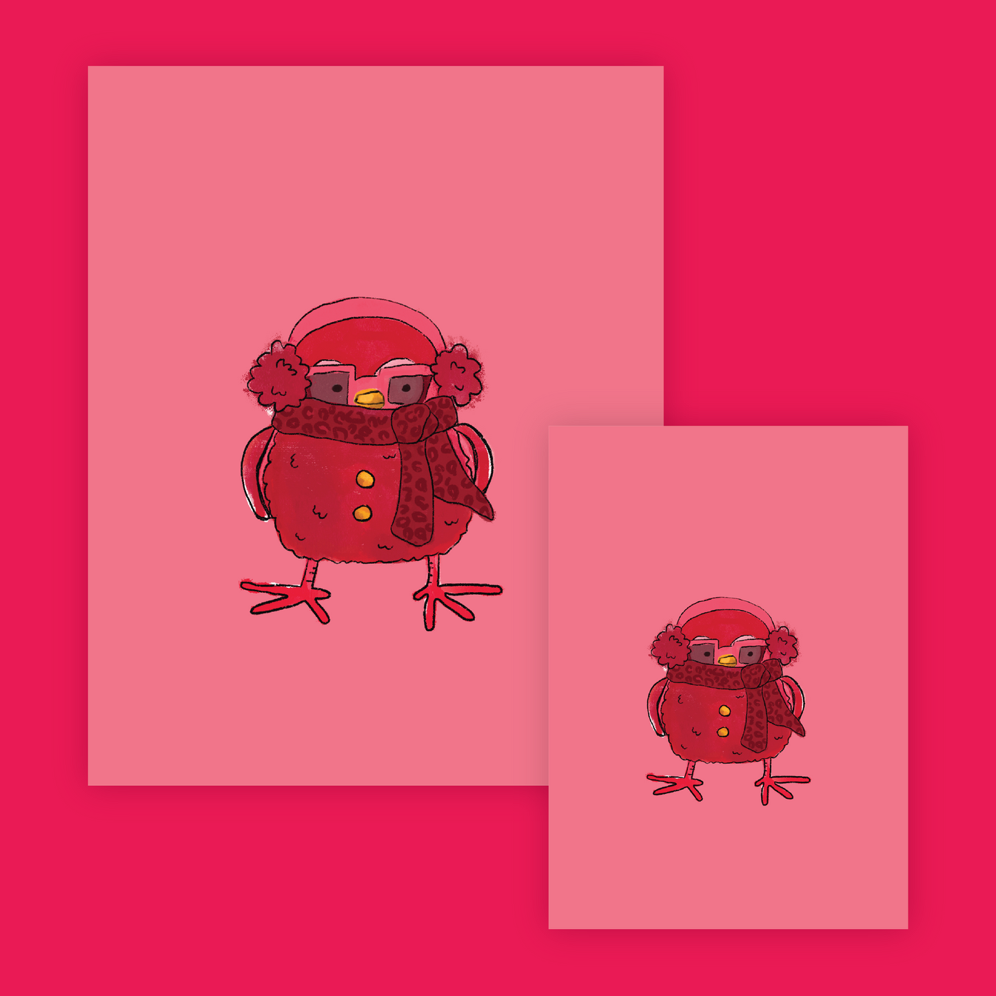 Funny Little Bird: Ruby Print