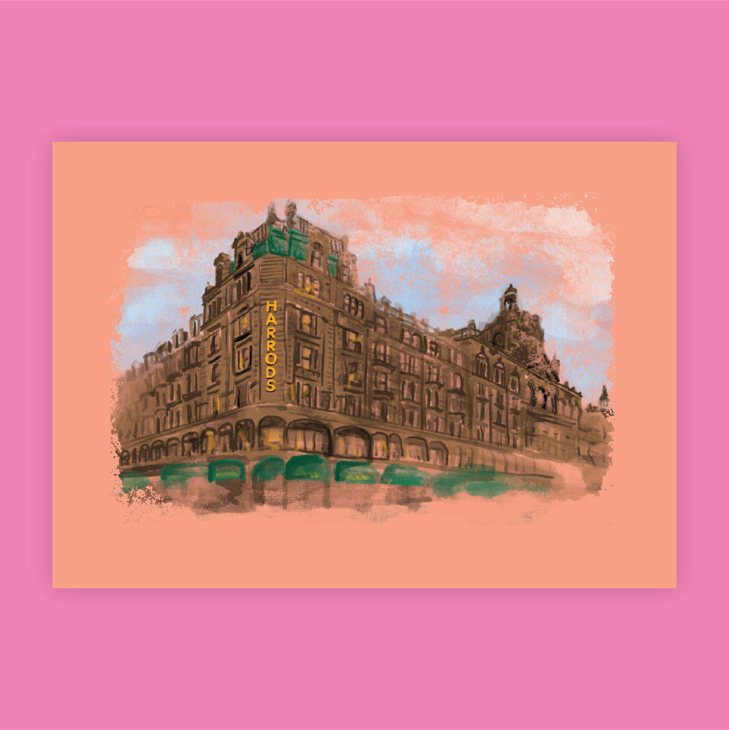 Happily in Harrods Print