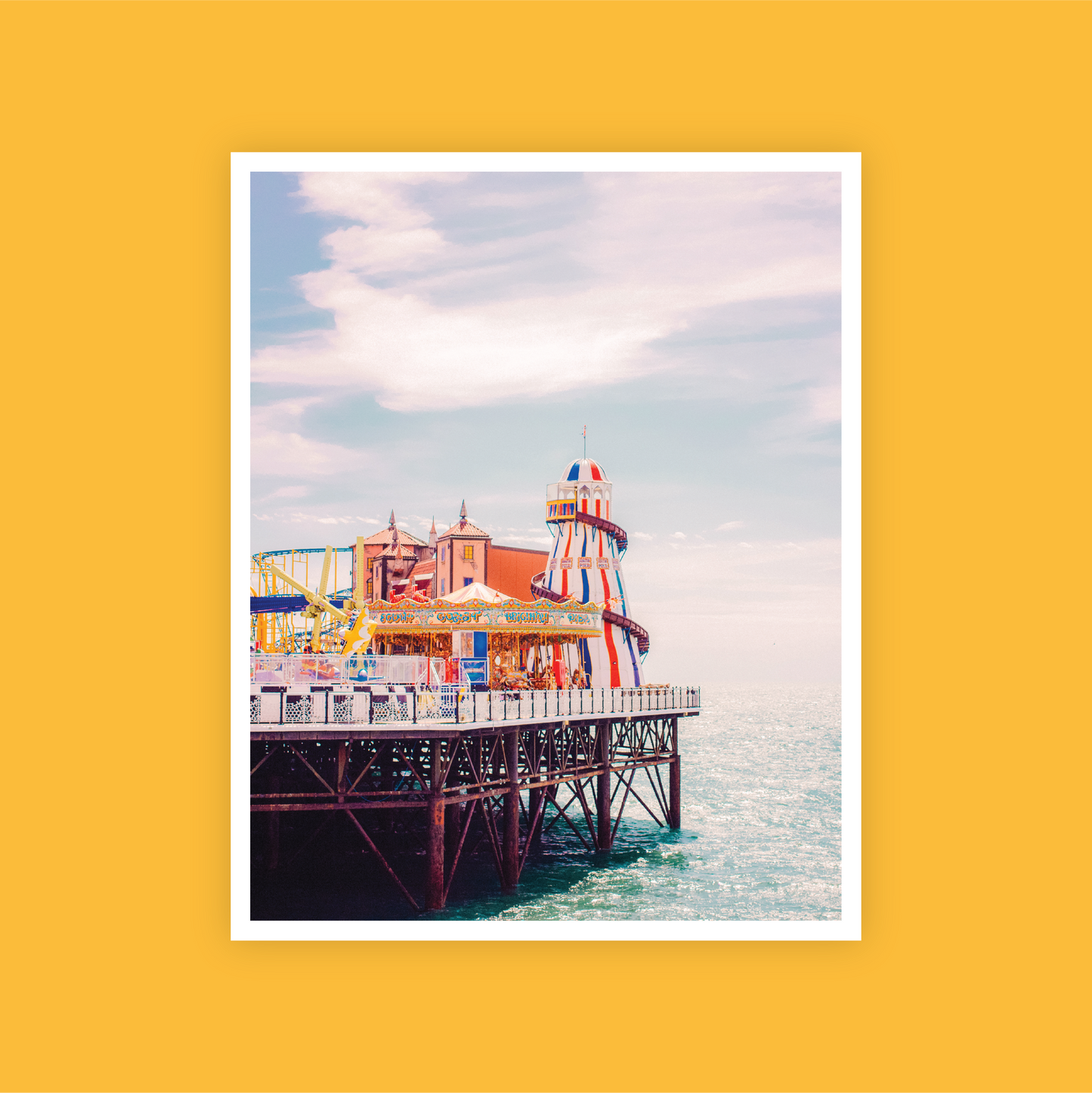 Speeding Past Brighton Print
