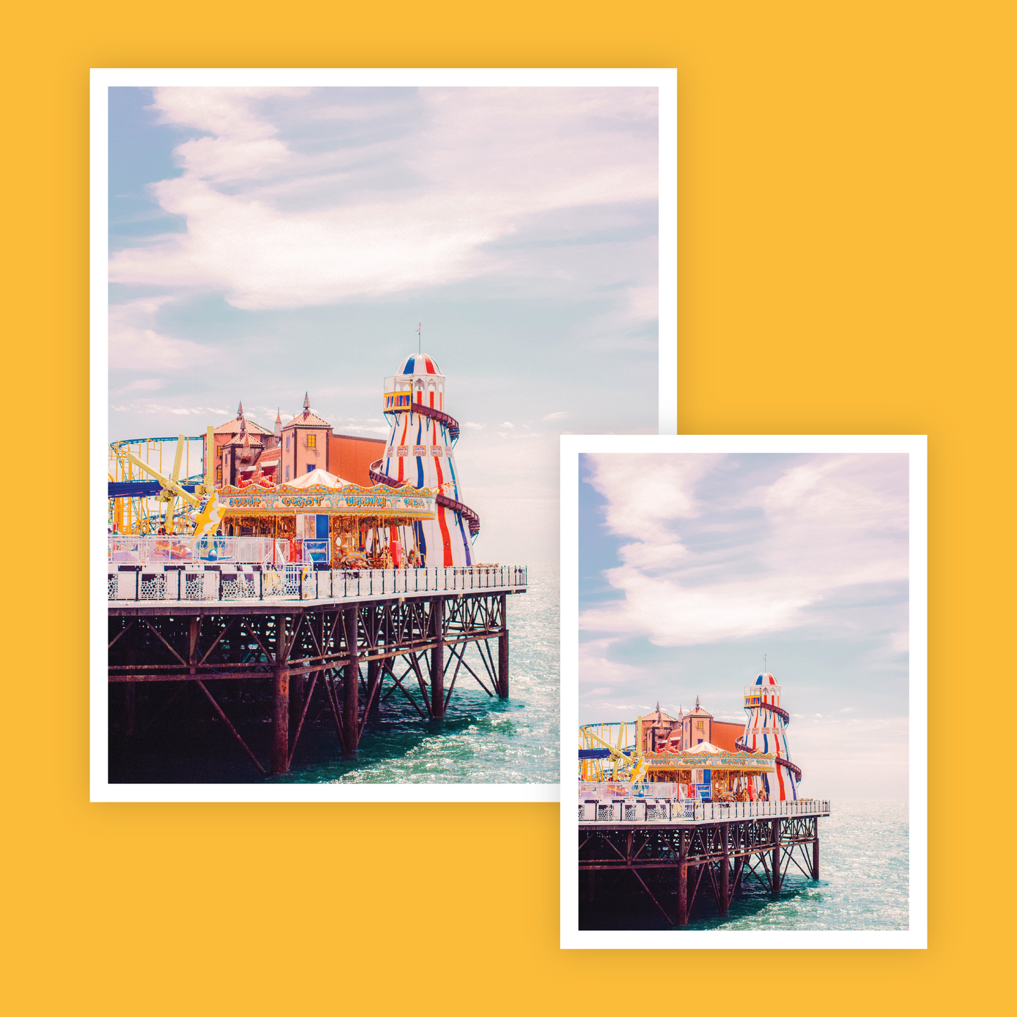 Speeding Past Brighton Print