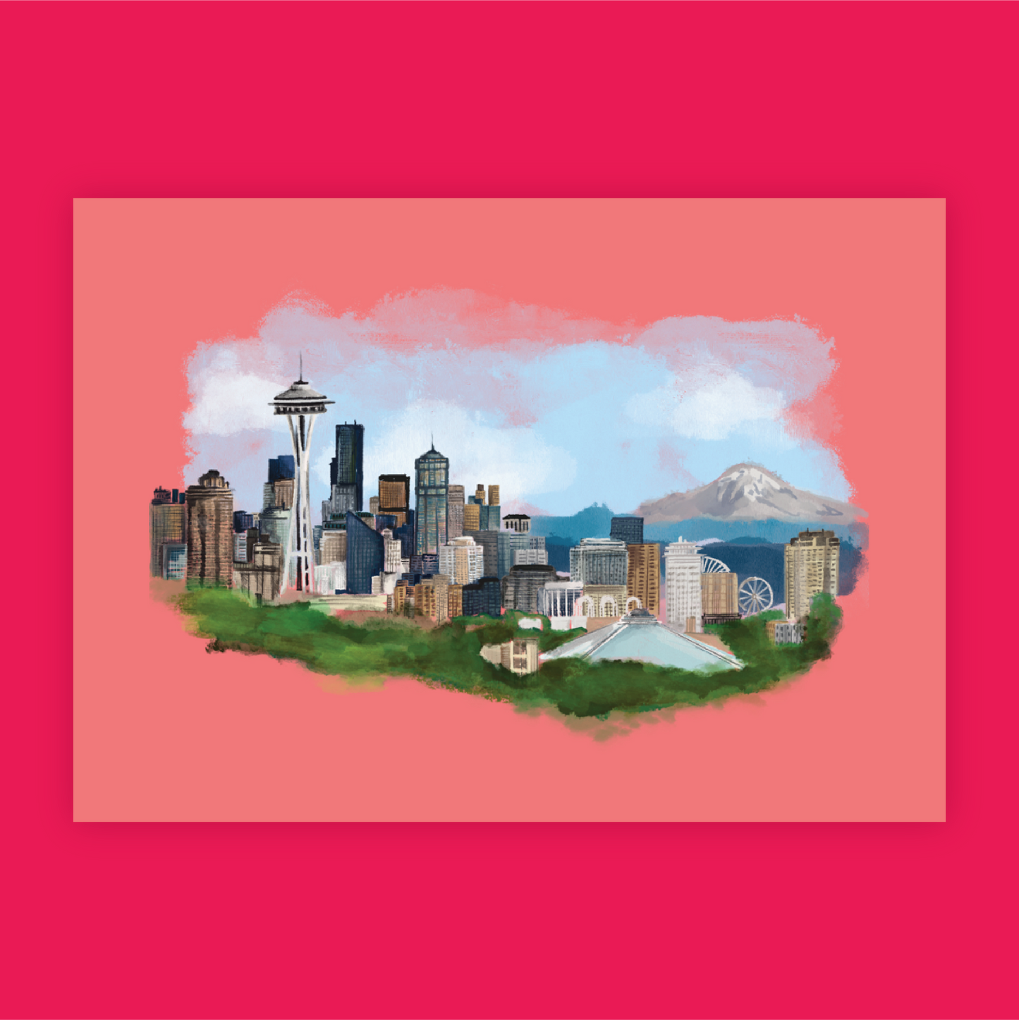 Hello Seattle Print
