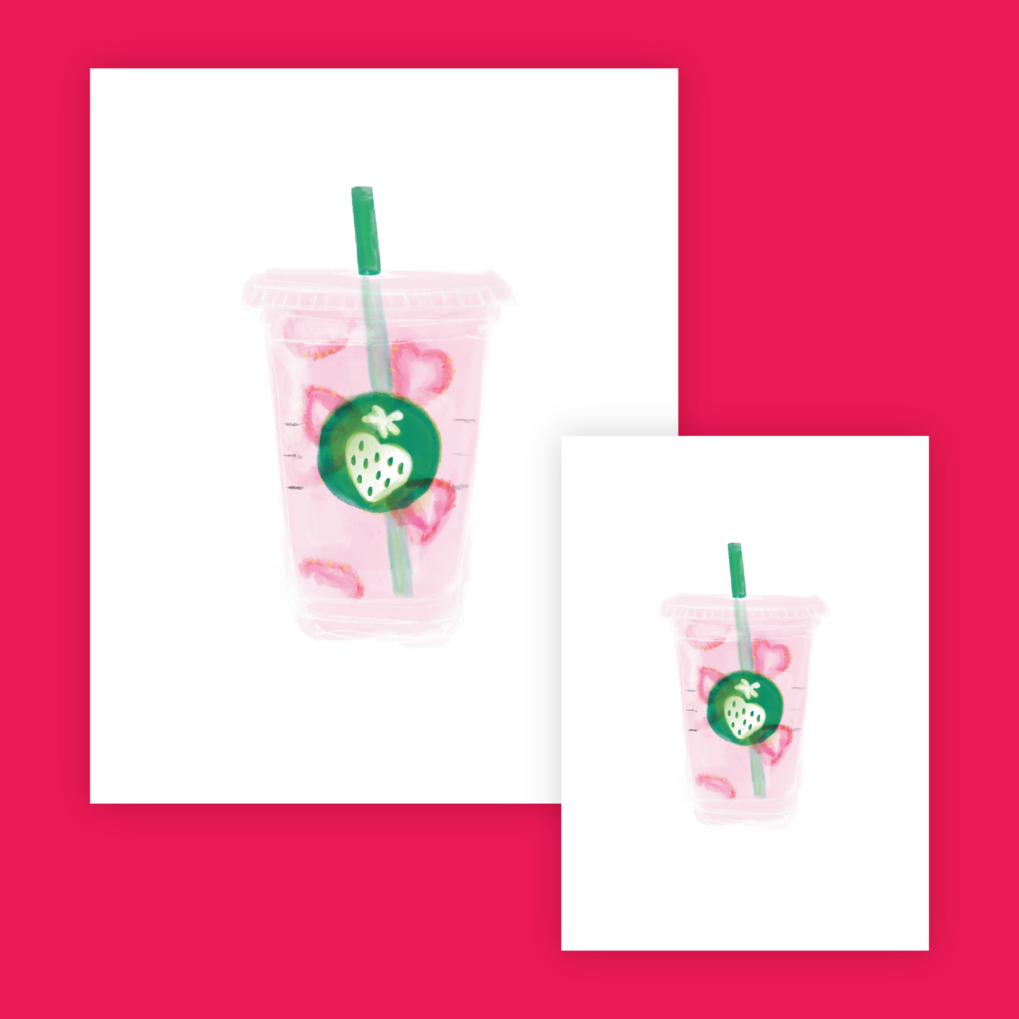 Pinkity Drinkity Print