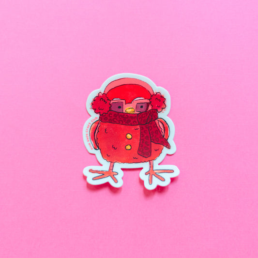 Funny Little Bird: Ruby Sticker