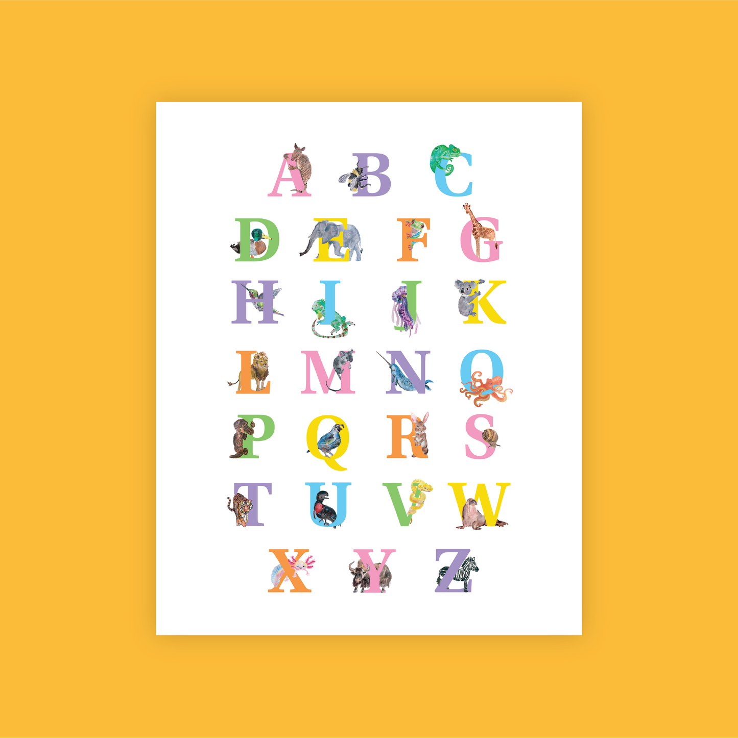 A to Zoo Print