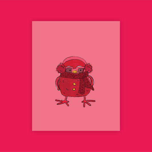 Funny Little Bird: Ruby Print